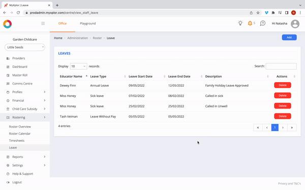 Office: Rostering Master Guide