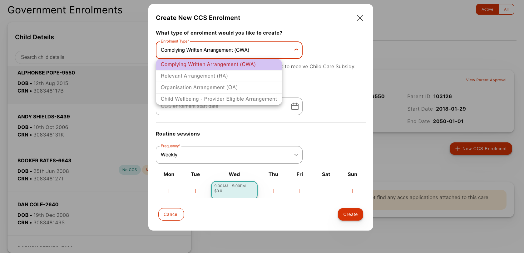 CCS: CCS Enrolment Master Guide
