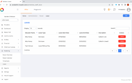 Office: Rostering Master Guide