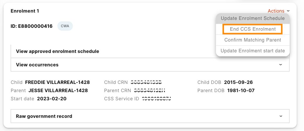 CCS: CCS Enrolment Master Guide