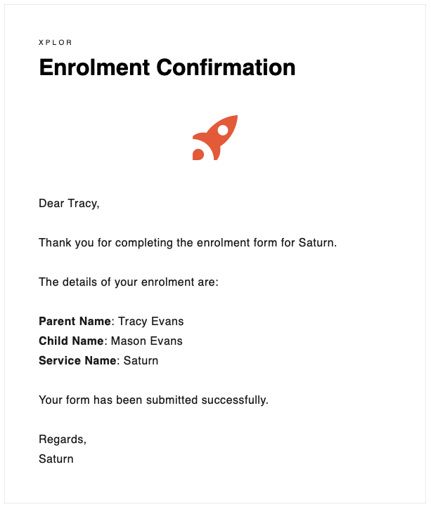 Home: Digital Enrolment Form