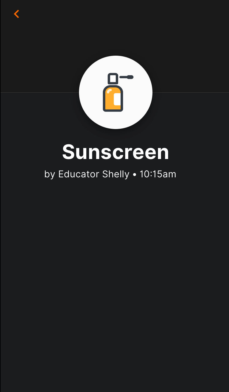 Home App: Sunscreen