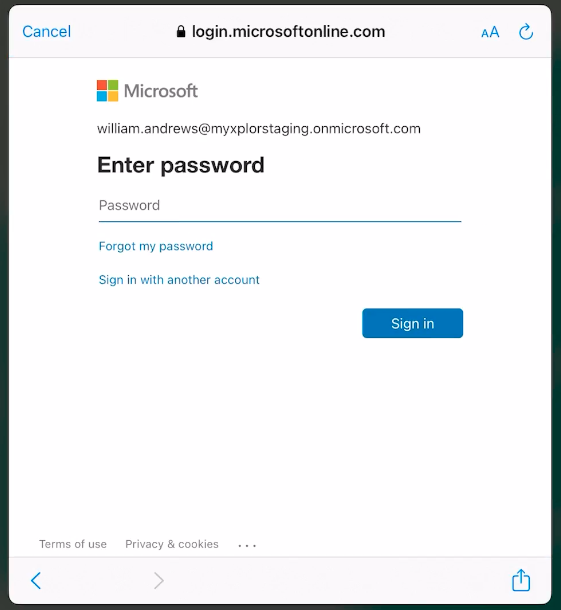 Playground App: Login
